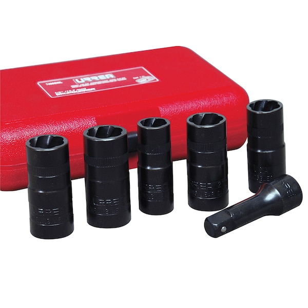 Twist Flip Socket Set 6pc in plastic case